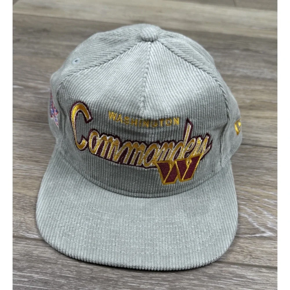 New Era Washington Commanders Hat The Golfer SnapBack Cord Gray Super Bowl XXVI